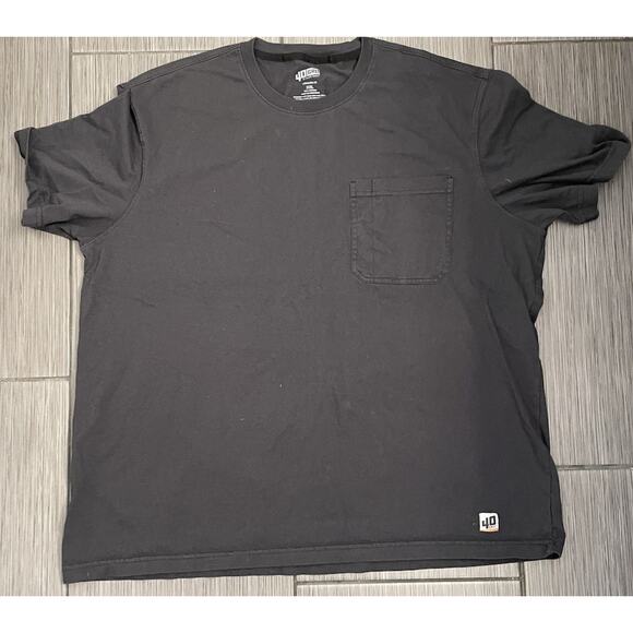 Duluth Trading Mens 40 Grit Standard Fit Short Sleeve Black Pocket Tee Size 2XL - Picture 1 of 4